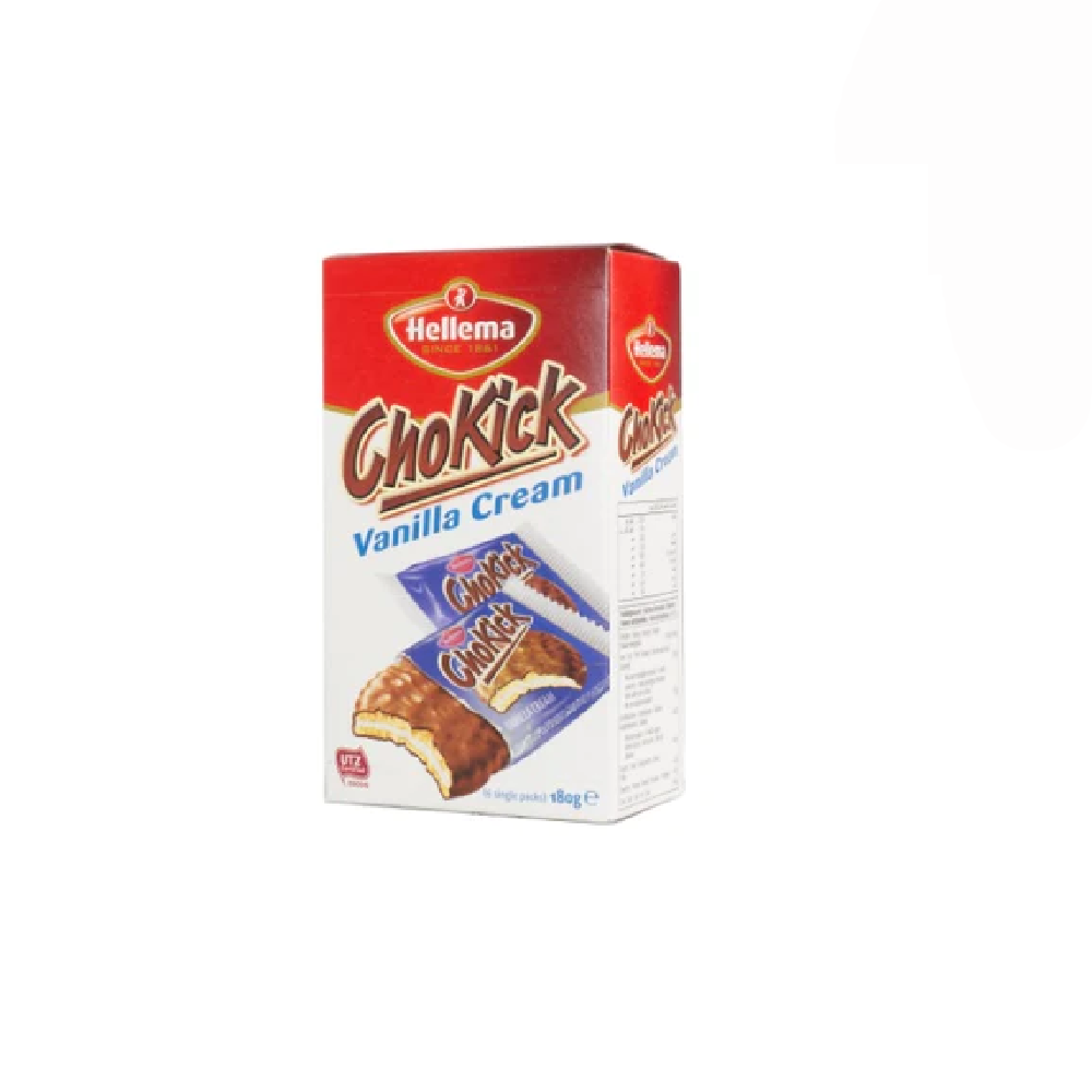 HELLEMA CHOKICK BISCUIT VANILLA CREAM 180 GM