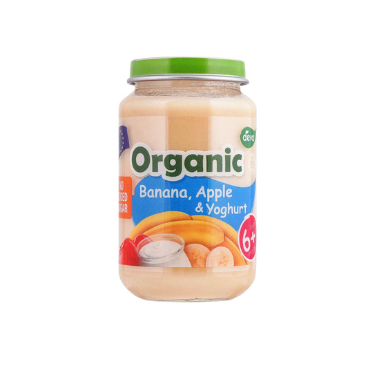 DEVA BABY FOOD BANANA APPLE & YOGHURT 6+ MONTH ORGANIC 200 G