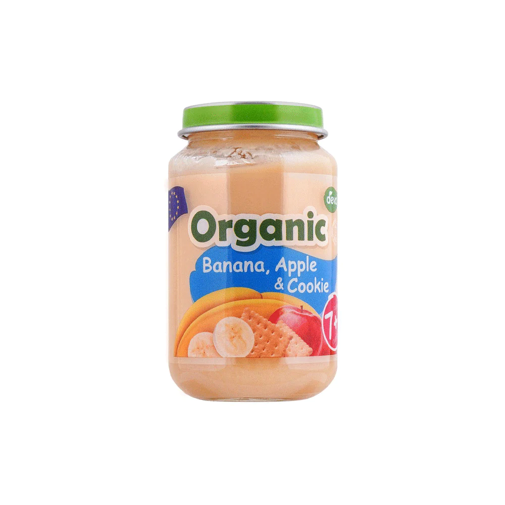 DEVA BABY FOOD BANANA APPLE & COOKIE 7+ MONTH ORGANIC 200 GM