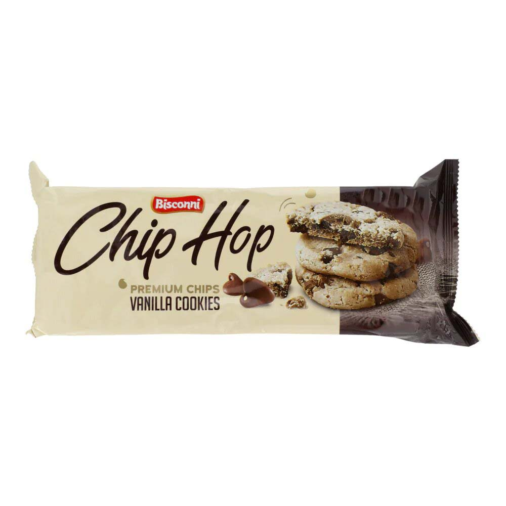 BISCONNI CHIP HOP VANILLA COOKIES 156GM