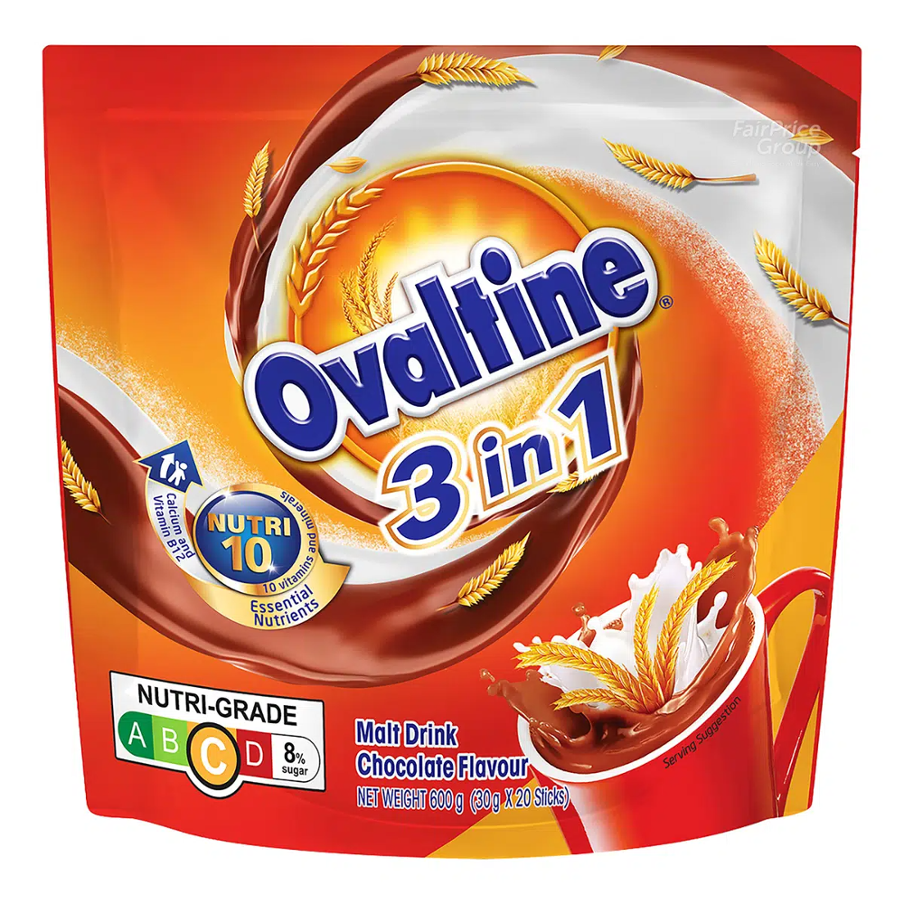 OVALTINE DRINKING POWDER MALT CHOCOLATE 3IN1 30 GM