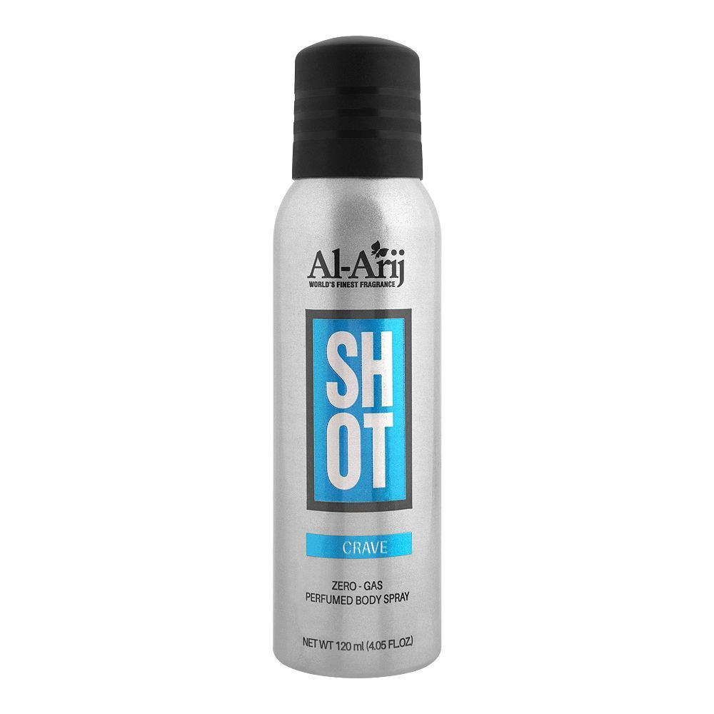 AL ARIJ SHOT CRAVE BODY SPRAY 120ML