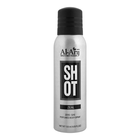 AL ARIJ SHOT ZEAL BODY SPRAY 120ML