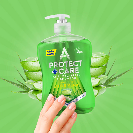 ASTONISH PROTECT AND CARE HAND WASH ALOE VERA POUCH 950ML