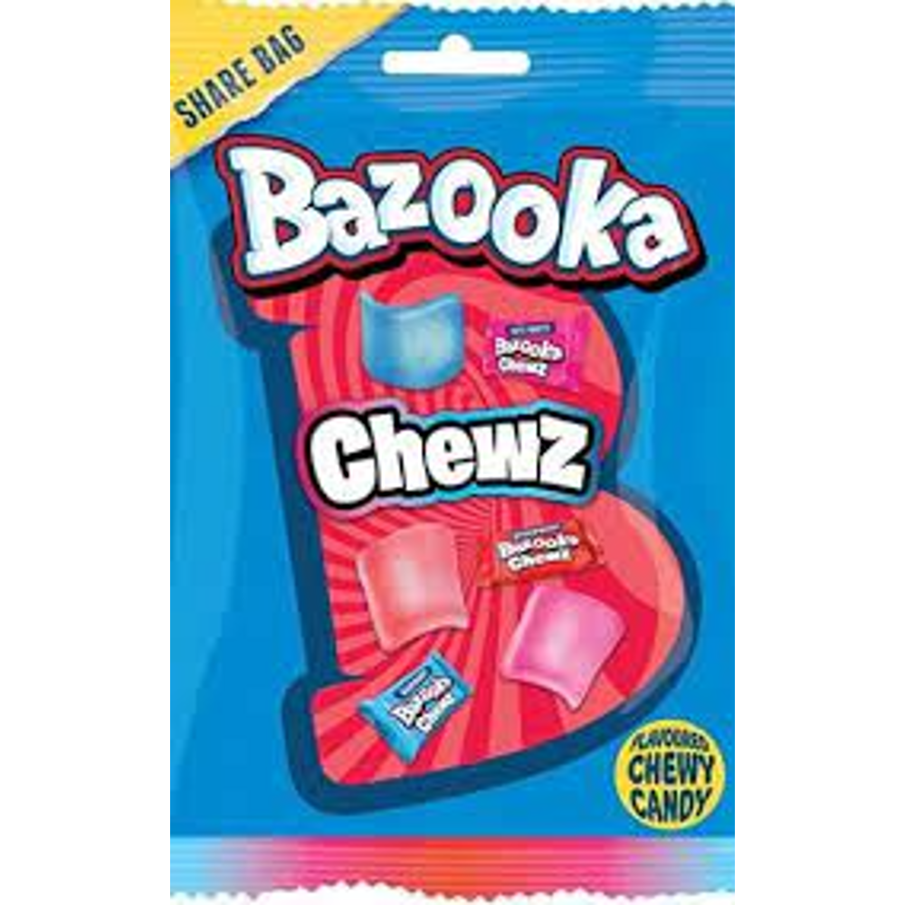 BAZOOKA CANDY CHEWS SHARE BAG 120 GM