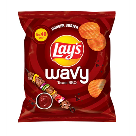 LAYS WAVY BBQ CHIPS 30 GM