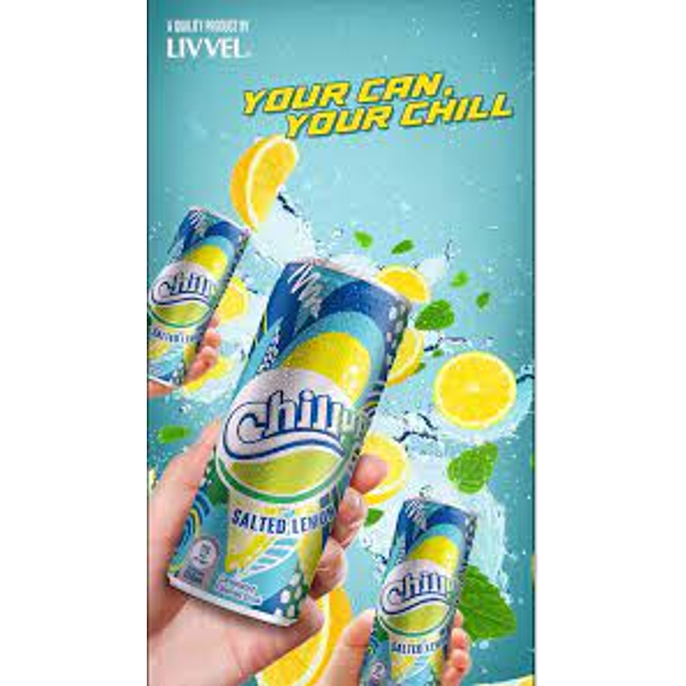 LIVVEL CHILL UP SALTED LEMON DRINK CAN 250ML