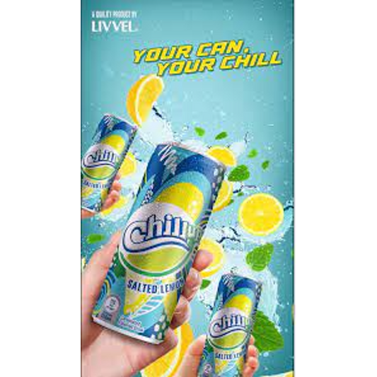 LIVVEL CHILL UP SALTED LEMON DRINK CAN 250ML