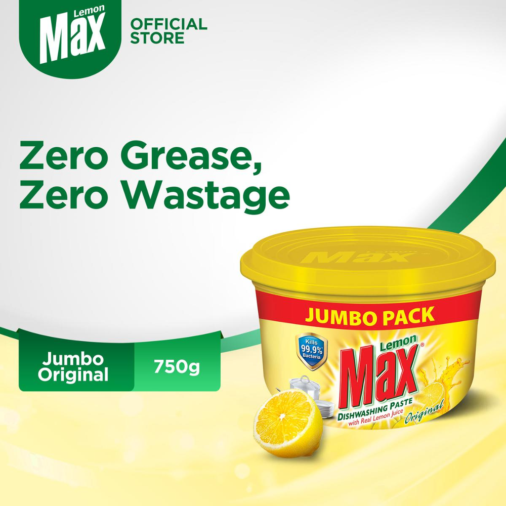 LEMON MAX DISHWASH PASTE YELLOW 750 GM