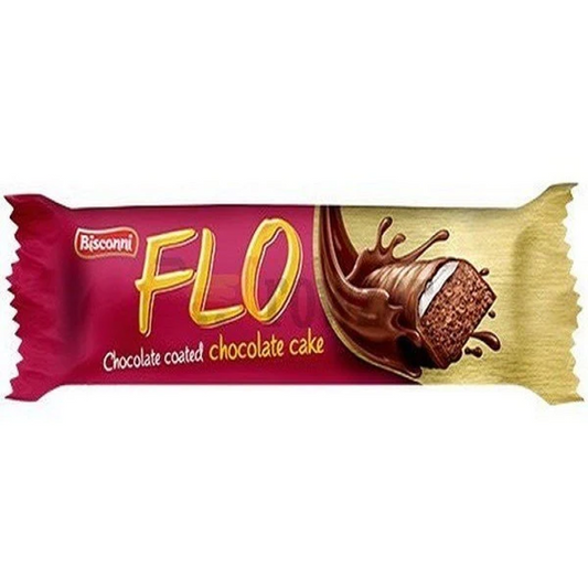 BISCONNI FLO CHOCOLATE COATED CAKE BAR 12 GM