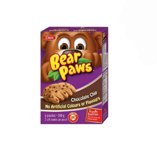 DARE BEAR PAWS COOKIES CHOCOLATE CHIP 40 GM