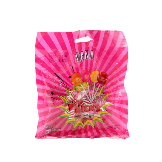 VANA POPLICKS LOLLIPOP POUCH 10PCS 130GM