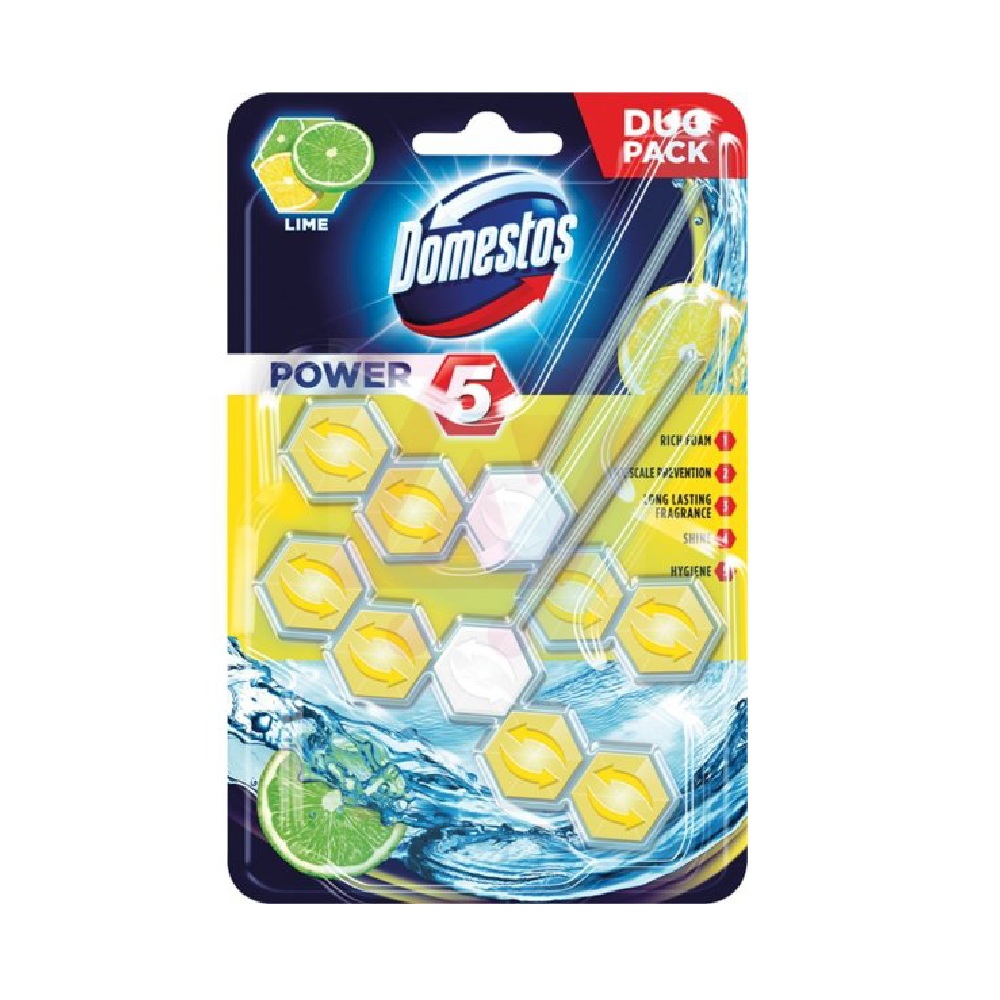 DOMESTOS TOILET FRESHNER PINE 5 POWER 2X55 GM