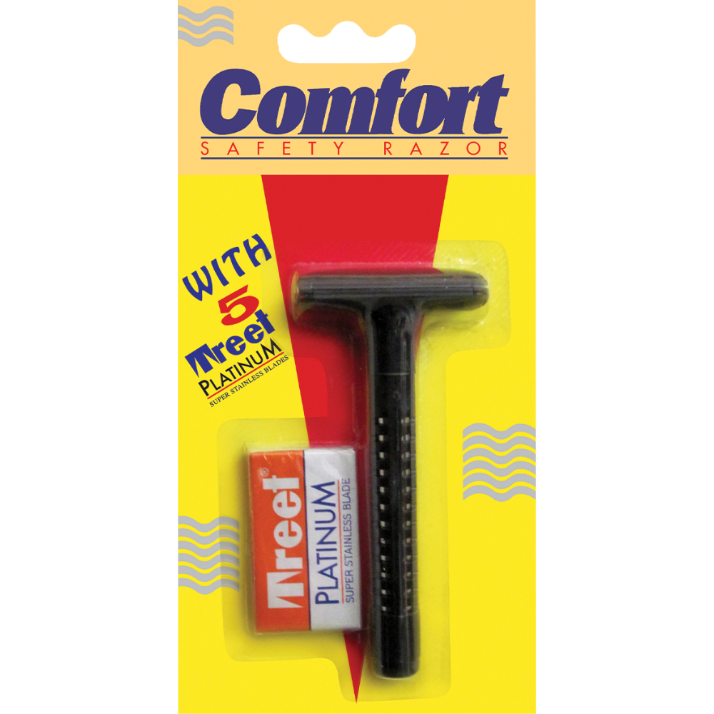 TREET COMFORT SAFETY RAZOR WITH 5 BLADE 1PCS