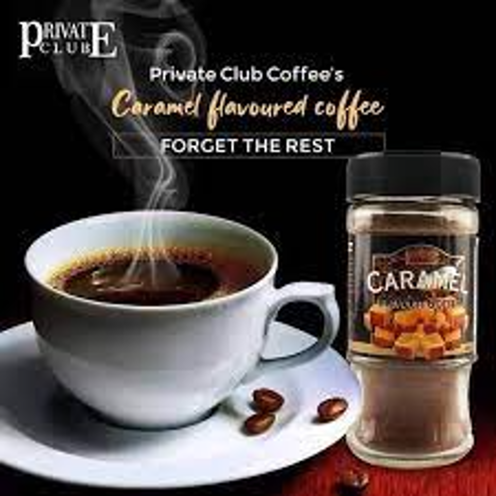 PRIVATE CLUB COFFEE CARAMEL 100 GM