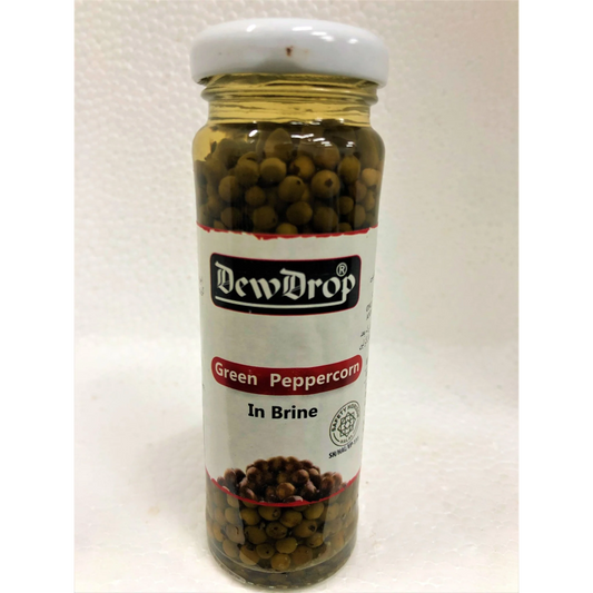 DEW DROP GREEN PEPPER CORN IN BRINE 100 GM