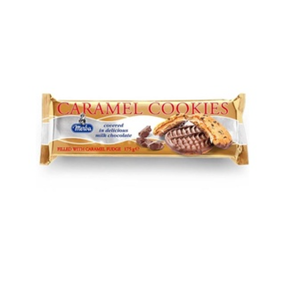 MERBA COOKIES CARAMEL FUDGE 175 GM