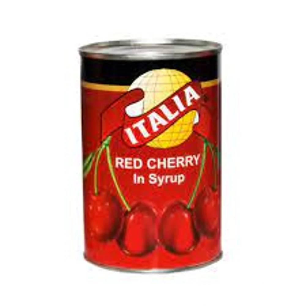 AMERICAN GREEN RED CHERRIES LIGHT SYRUP 400 ML