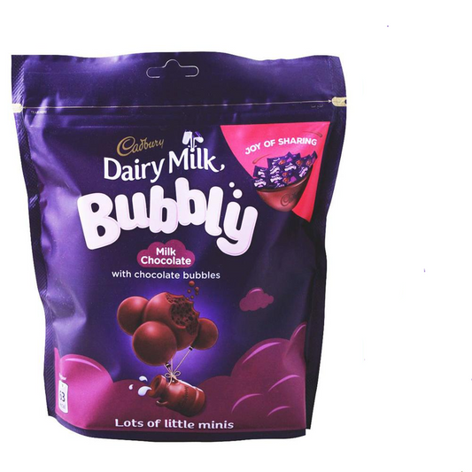 CADBURY DAILRY MILK CHOCOLATE BUBBLY MINIATURE 175.5 GM