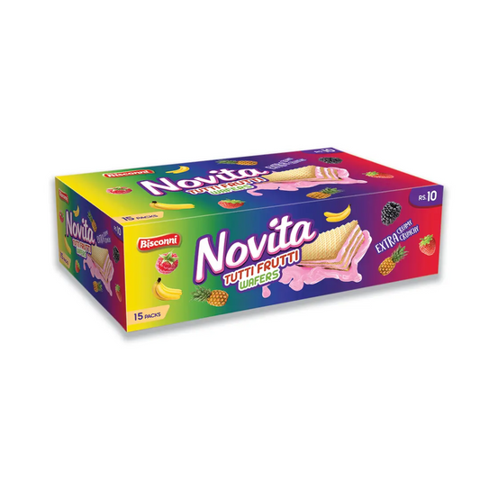 BISCONNI NOVITA WAFE TUTTI FRUTTI SNACK PACK 20 GM