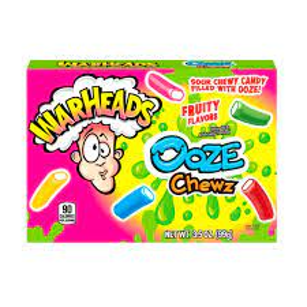 WARHEADS OOZE CHEWZ FRUITY FLAVORS 99 GM