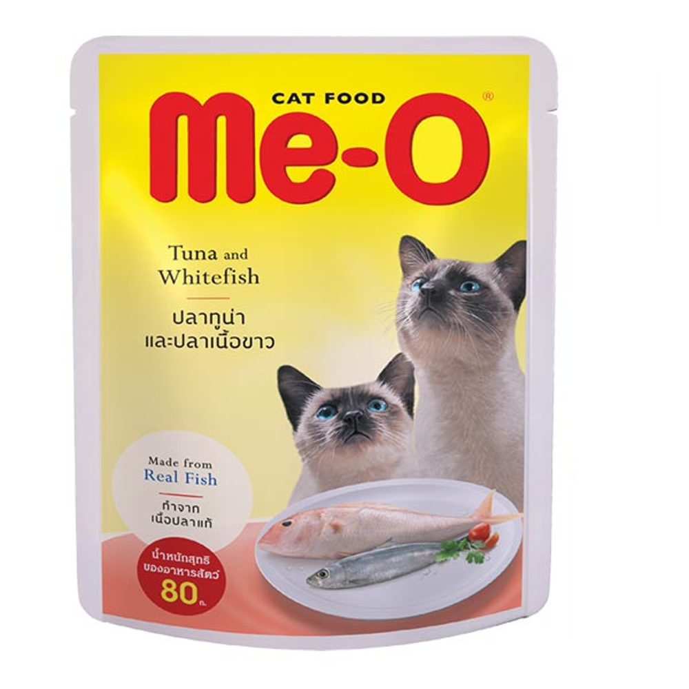 ME-O CAT FOOD ADULT TUNA WHITE FISH 80 GM