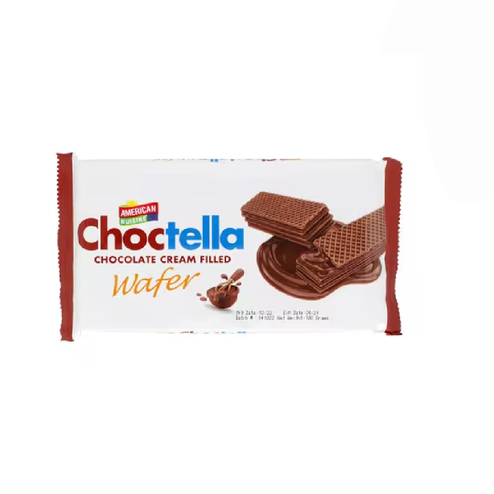 AMERICAN KUISINE CHOCOLATE CREAM FILLED WAFER 100 GM