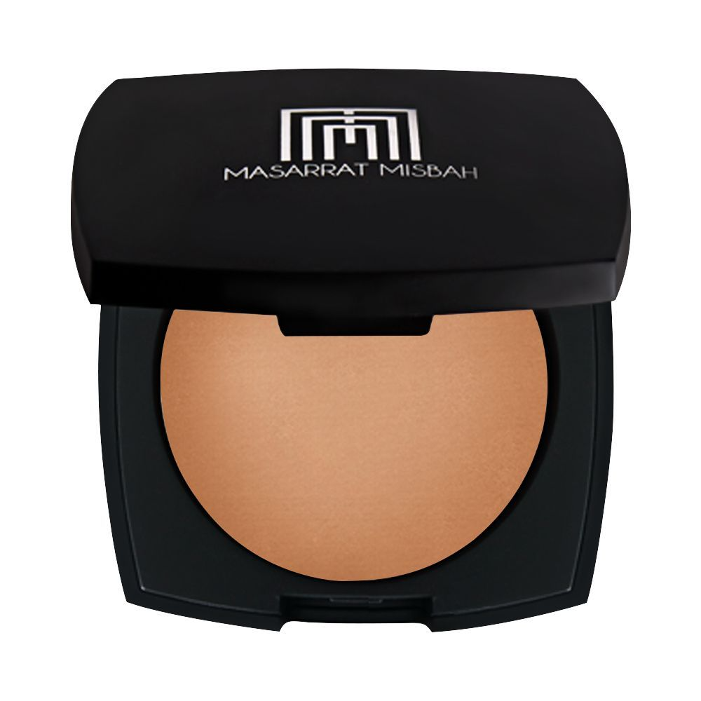 MUSARRAT MISBAH SILK PRESSED POWDER DEEP HONEY 14 GRAMS