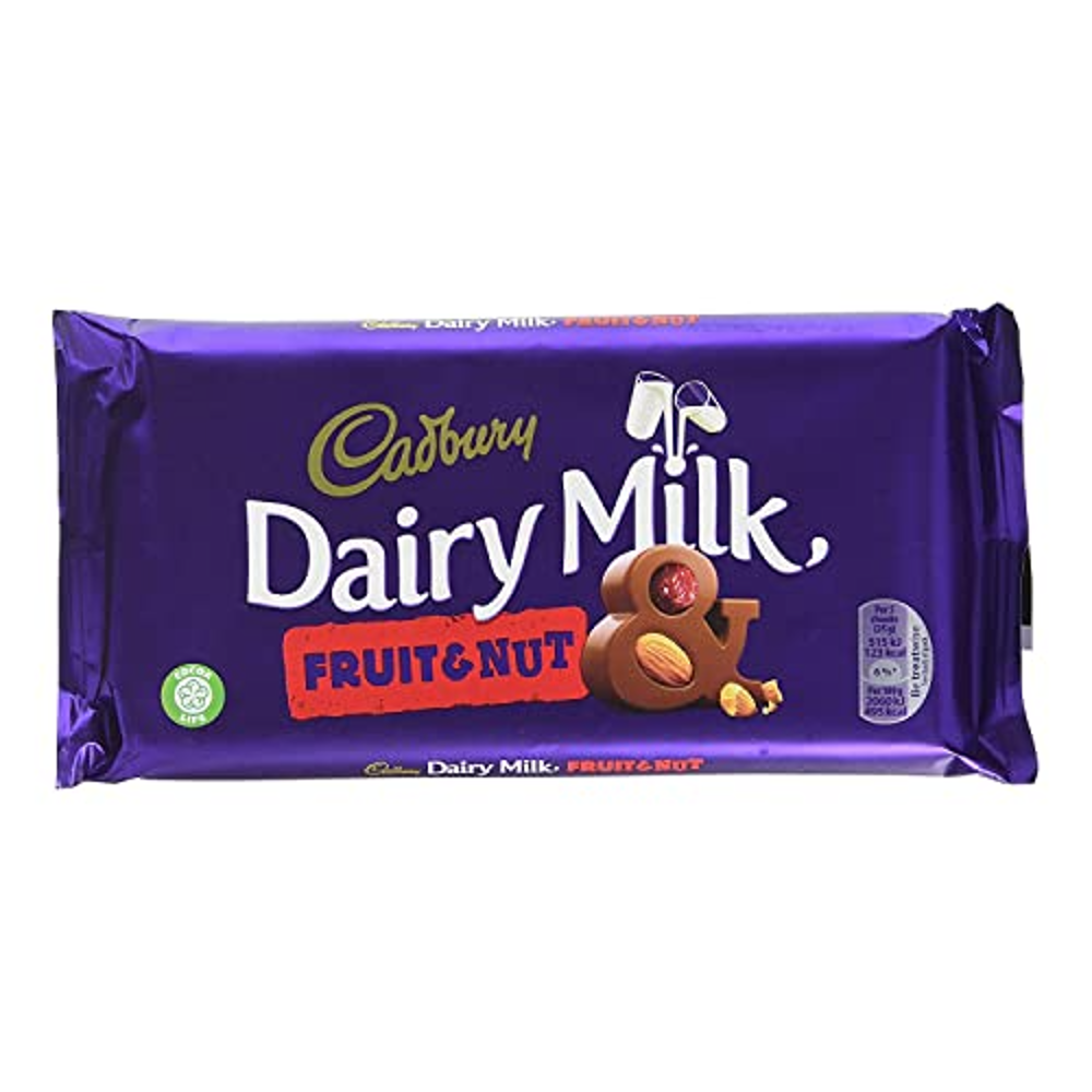 CADBURY DAIRY MILK CHOCOLATE FRUIT & NUT 160 GM