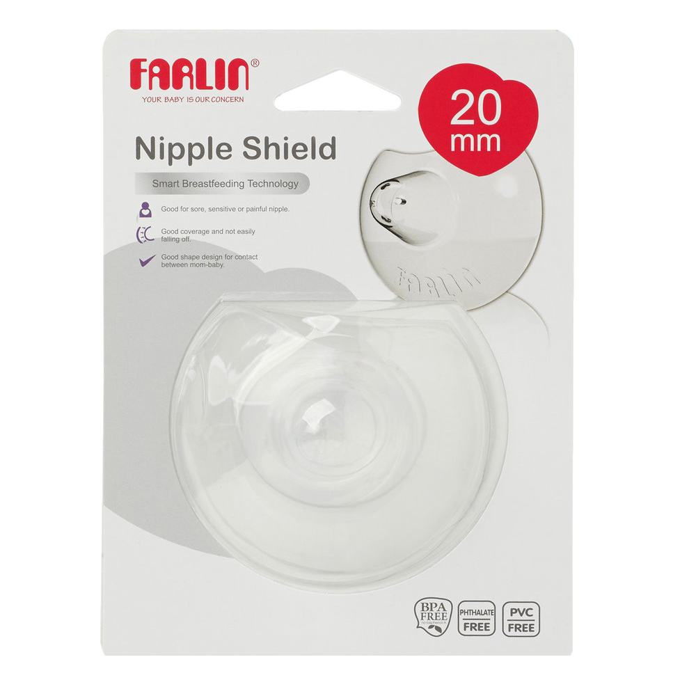 FARLIN NIPPLE SHIELD BREAST FEEDING 20 MM 2PC AA-31009