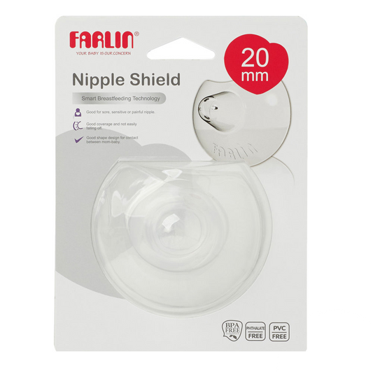 FARLIN NIPPLE SHIELD BREAST FEEDING 20 MM 2PC AA-31009