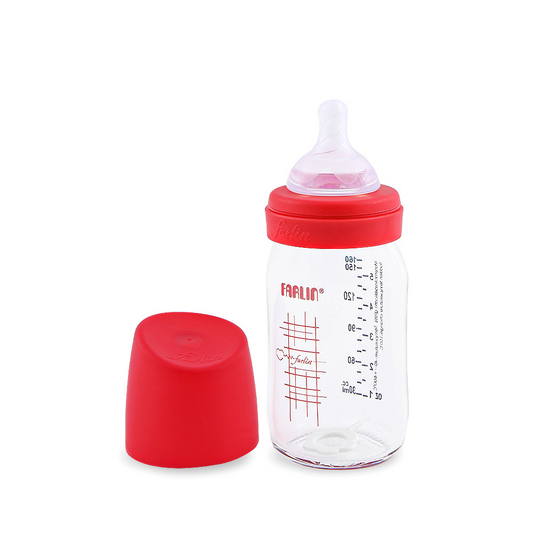 FARLIN FEEDING BOTTLE WIDE NECK GLASS 0M+ 160 ML AB-32013-01