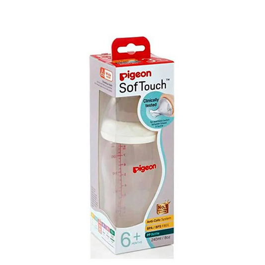 PIGEON FEEDING BOTTLE SOFT TOUCH 6M+ 330 ML 79454