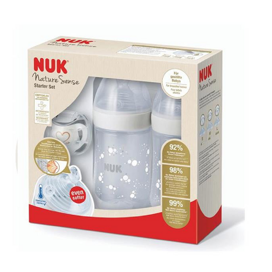 NUK FEEDING BOTTLE NS TWIN SET WHITE 10225227