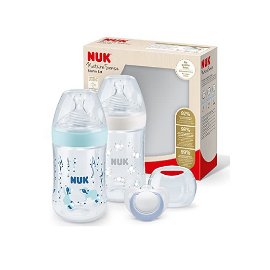 NUK FEEDING BOTTLE NS TWIN SET BLUE 10225228