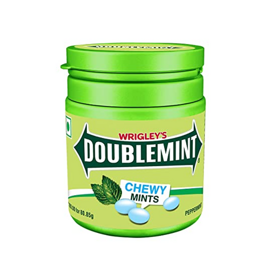 WRIGLEY DOUBLEMINT CHEWY MINTS PEPPERMINT 80GM