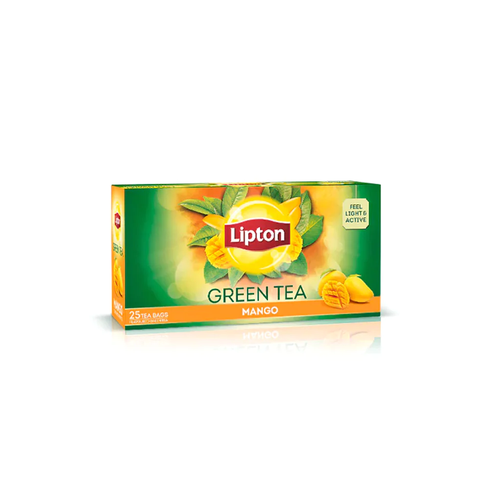 LIPTON GREEN TEA JUICY MANGO (25 TEA BAGS)