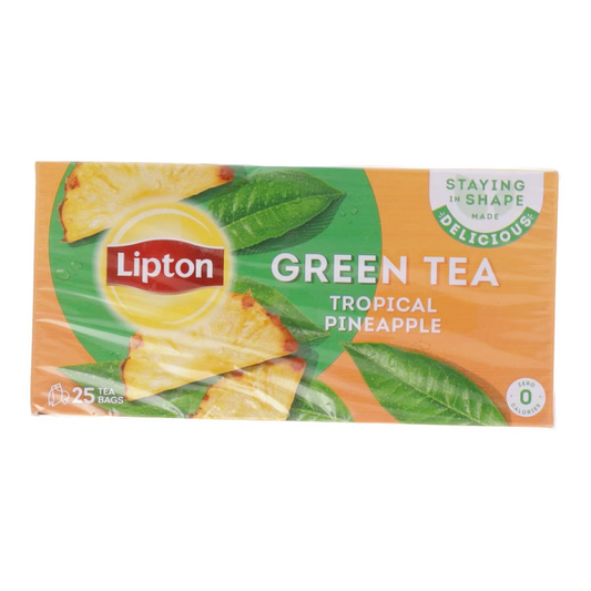 LIPTON GREEN TEA TROPICAL PINEAPPLE (25 TEA BAGS)