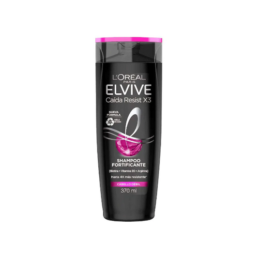 LOREAL ELVIVE SHAMPOO FORTIFICANTE X3 370 ML