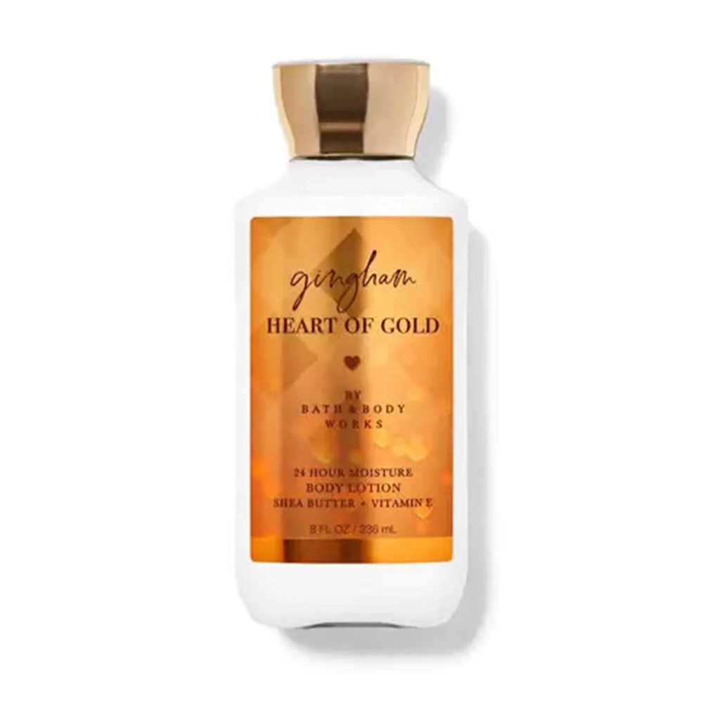 BBW GINGHAM HEART OF GOLD BODY LOTION 295ML