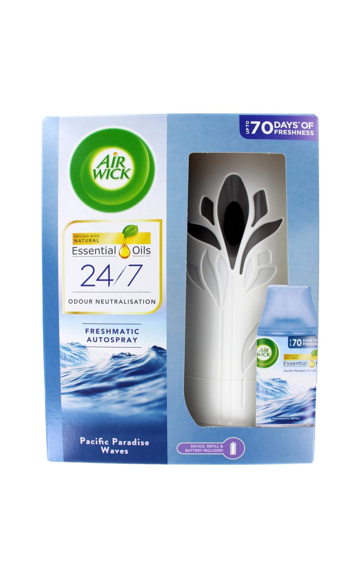 AIRWICK AIR FRESHNER PACIFIC PARADISE WAVES FRESHMATIC AUTOS