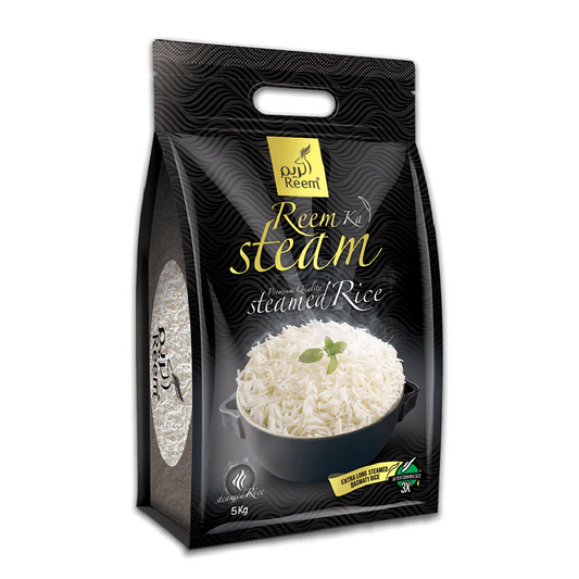 REEM KA PURE BASMATI STEAM RICE BLACK 5KG