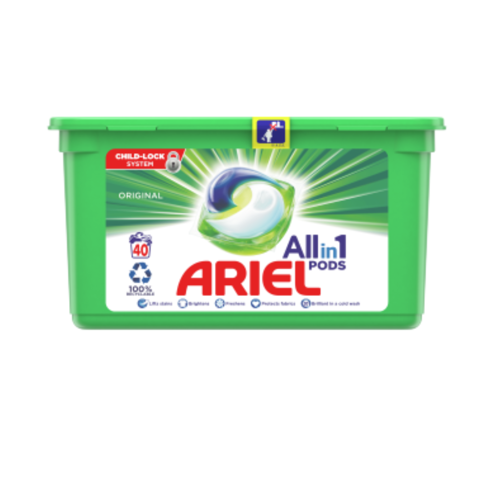 ARIEL WASHING ORIGNAL ALL IN 1 40 PC 1008 GM