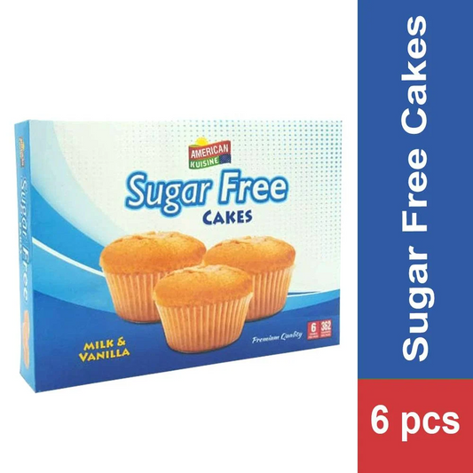 AMERICAN KUISINE MILK & VANILLA SUGAR FREE CUP CAKE 100GM