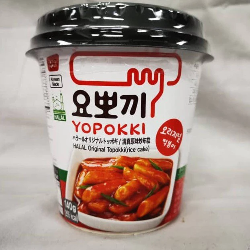 YOPOKKI ORIGINAL TOPOKKI RICE CAKE CUP 140GM