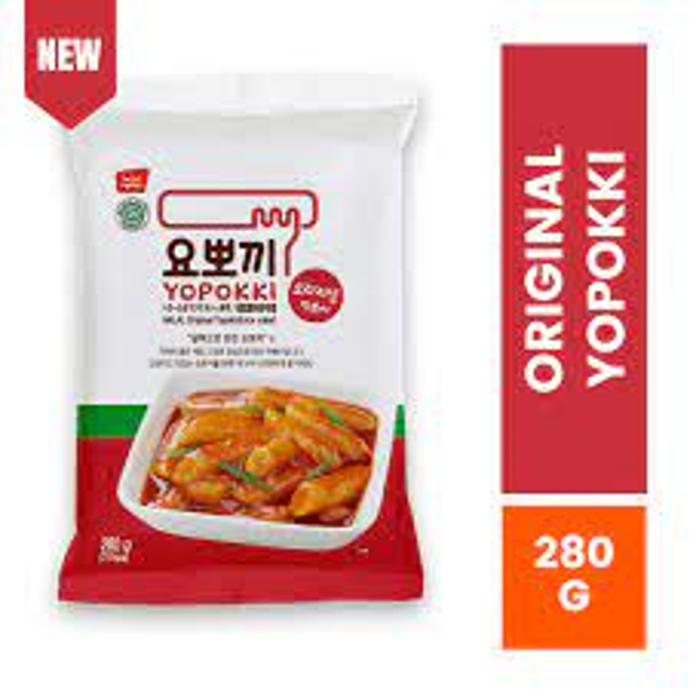 YOPOKKI ORIGINAL TOPOKKI RICE CAKE POUCH 280GM