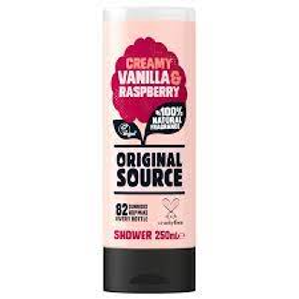 ORIGINAL SOURCE SHOWER GEL CREAMY VANILLA & RASPBERRY 500 ML