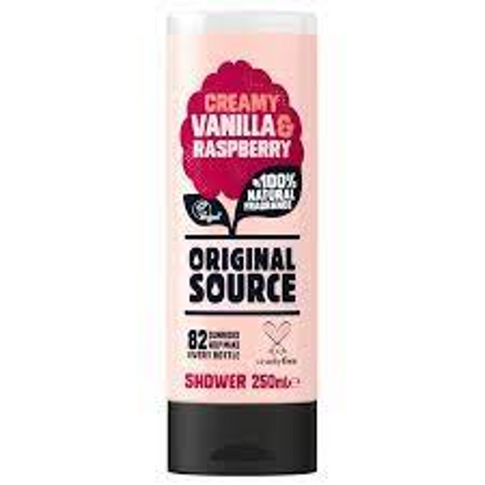 ORIGINAL SOURCE SHOWER GEL CREAMY VANILLA & RASPBERRY 500 ML