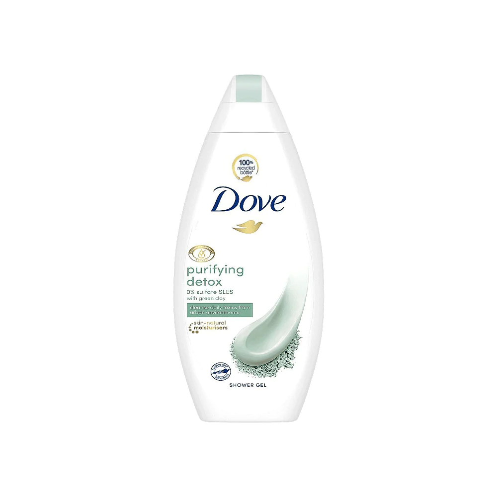 DOVE SHOWER GEL PURIFYING GREEN CLAY 250 ML