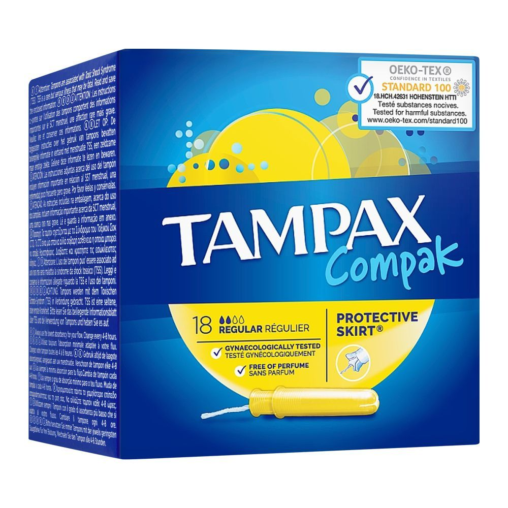 TAMPAX COMPAK PROTECTIVE SKIRT REGULAR 8S